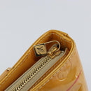 LOUIS VUITTON Monogram Vernis Houston Hand Bag Beige M91004 LV Auth BA6988-18