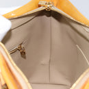 LOUIS VUITTON Monogram Vernis Houston Hand Bag Beige M91004 LV Auth BA6988-20