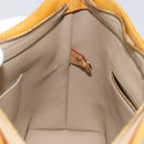 LOUIS VUITTON Monogram Vernis Houston Hand Bag Beige M91004 LV Auth BA6988-21