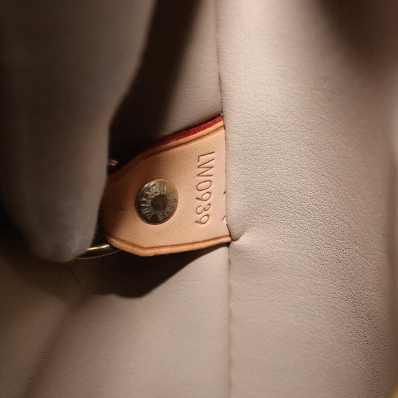 LOUIS VUITTON Monogram Vernis Houston Hand Bag Beige M91004 LV Auth BA6988