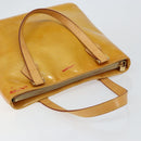 LOUIS VUITTON Monogram Vernis Houston Hand Bag Beige M91004 LV Auth BA6988-6
