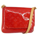 LOUIS VUITTON Monogram Vernis Thompson Street Bag Red M91094 Auth BA6993-1