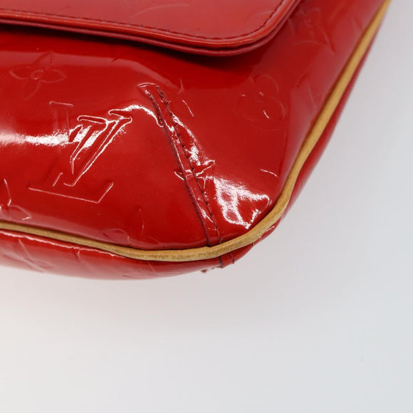 LOUIS VUITTON Monogram Vernis Thompson Street Bag Red M91094 Auth BA6993