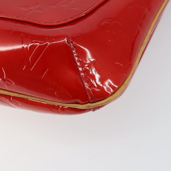 LOUIS VUITTON Monogram Vernis Thompson Street Bag Red M91094 Auth BA6993