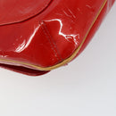 LOUIS VUITTON Monogram Vernis Thompson Street Bag Red M91094 Auth BA6993-16