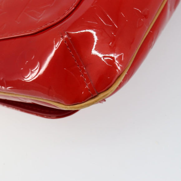LOUIS VUITTON Monogram Vernis Thompson Street Bag Red M91094 Auth BA6993