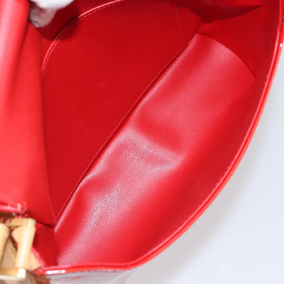 LOUIS VUITTON Monogram Vernis Thompson Street Bag Red M91094 Auth BA6993