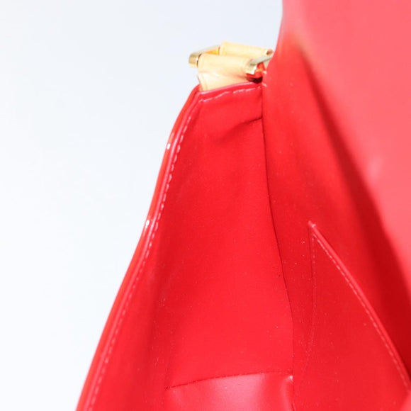 LOUIS VUITTON Monogram Vernis Thompson Street Bag Red M91094 Auth BA6993
