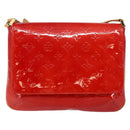 LOUIS VUITTON Monogram Vernis Thompson Street Bag Red M91094 Auth BA6993-13