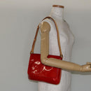 LOUIS VUITTON Monogram Vernis Thompson Street Bag Red M91094 Auth BA6993-21