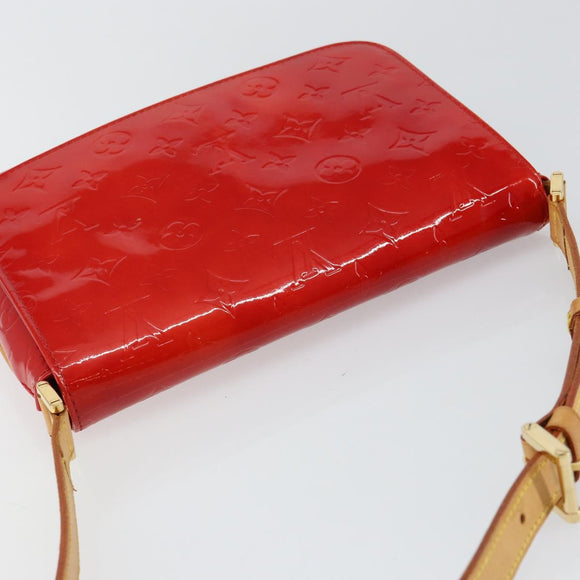 LOUIS VUITTON Monogram Vernis Thompson Street Bag Red M91094 Auth BA6993