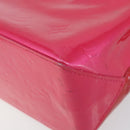 LOUIS VUITTON Monogram Vernis Reade PM Hand Bag Fuchsia Pink M91221 Auth BA6996-9