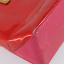 LOUIS VUITTON Monogram Vernis Reade PM Hand Bag Fuchsia Pink M91221 Auth BA6996-16