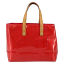 LOUIS VUITTON Monogram Vernis Reade PM Hand Bag Fuchsia Pink M91221 Auth BA6996-2