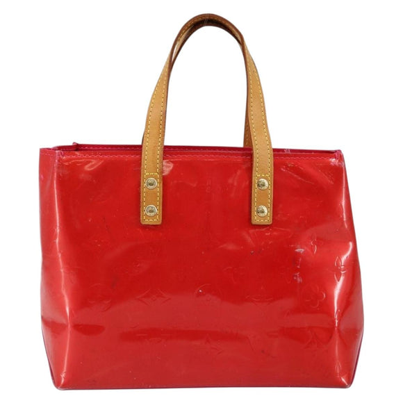 LOUIS VUITTON Monogram Vernis Reade PM Hand Bag Fuchsia Pink M91221 Auth BA6996