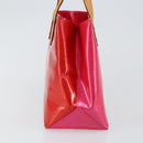 LOUIS VUITTON Monogram Vernis Reade PM Hand Bag Fuchsia Pink M91221 Auth BA6996-3