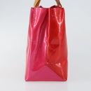 LOUIS VUITTON Monogram Vernis Reade PM Hand Bag Fuchsia Pink M91221 Auth BA6996-4