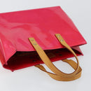 LOUIS VUITTON Monogram Vernis Reade PM Hand Bag Fuchsia Pink M91221 Auth BA6996-6