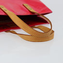 LOUIS VUITTON Monogram Vernis Reade PM Hand Bag Fuchsia Pink M91221 Auth BA6996-7