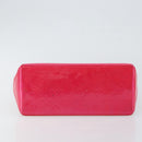 LOUIS VUITTON Monogram Vernis Reade PM Hand Bag Fuchsia Pink M91221 Auth BA6996-5