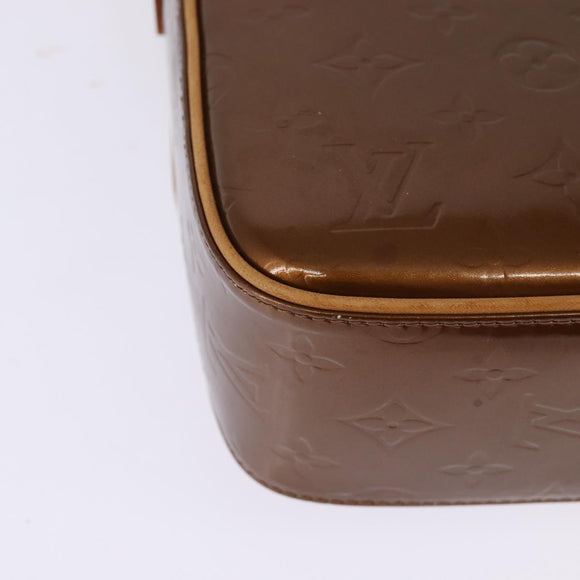 LOUIS VUITTON Monogram Vernis Christie GM Umhängetasche Bronze M91107 Auth BA6997