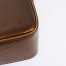 LOUIS VUITTON Monogram Vernis Christie GM Shoulder Bag Bronze M91107 Auth BA6997-18
