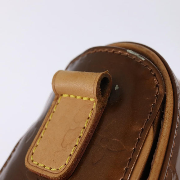 LOUIS VUITTON Monogram Vernis Christie GM Umhängetasche Bronze M91107 Auth BA6997