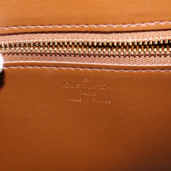 LOUIS VUITTON Monogram Vernis Christie GM Umhängetasche Bronze M91107 Auth BA6997