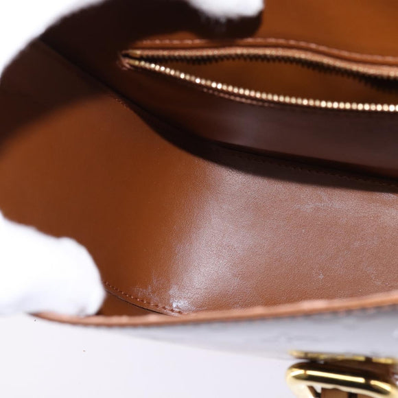 LOUIS VUITTON Monogram Vernis Christie GM Umhängetasche Bronze M91107 Auth BA6997