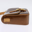 LOUIS VUITTON Monogram Vernis Christie GM Shoulder Bag Bronze M91107 Auth BA6997-3