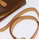 LOUIS VUITTON Monogram Vernis Christie GM Umhängetasche Bronze M91107 Auth BA6997-7