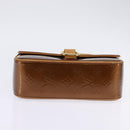 LOUIS VUITTON Monogram Vernis Christie GM Umhängetasche Bronze M91107 Auth BA6997-5