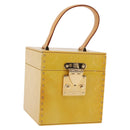 LOUIS VUITTON Monogram Vernis Bleecker Cosmetic Pouch Beige M91002 Auth BA6998-1