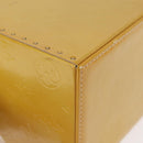 LOUIS VUITTON Monogram Vernis Bleecker Cosmetic Pouch Beige M91002 Auth BA6998-15