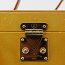 LOUIS VUITTON Monogram Vernis Bleecker Cosmetic Pouch Beige M91002 Auth BA6998-17