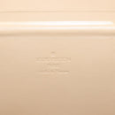 LOUIS VUITTON Monogram Vernis Bleecker Cosmetic Pouch Beige M91002 Auth BA6998-18