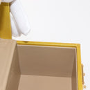 LOUIS VUITTON Monogram Vernis Bleecker Cosmetic Pouch Beige M91002 Auth BA6998-20