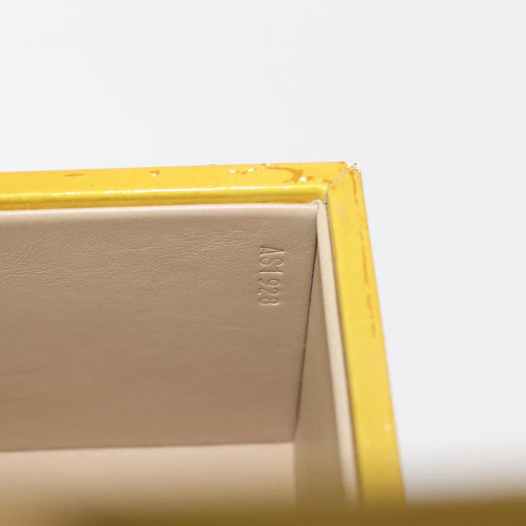 LOUIS VUITTON Monogram Vernis Bleecker Cosmetic Pouch Beige M91002 Auth BA6998