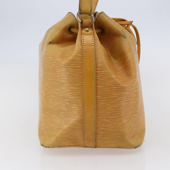 LOUIS VUITTON Epi Petit Noe Shoulder Bag Yellow M44109 LV Auth BA7004