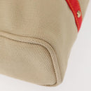 LOUIS VUITTON Antigua Hippo GM Tote Bag Beige Red M40032 LV Auth BA7007-16