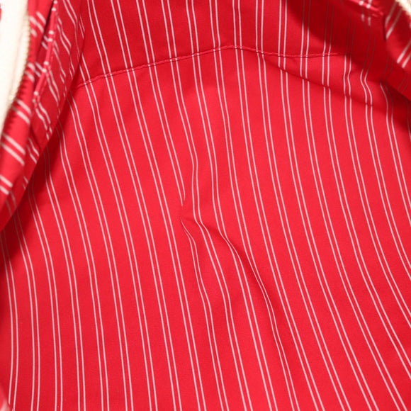 LOUIS VUITTON Antigua Hippo GM Tote Bag Beige Red M40032 LV Auth BA7007