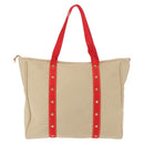 LOUIS VUITTON Antigua Hippo GM Tote Bag Beige Red M40032 LV Auth BA7007-2