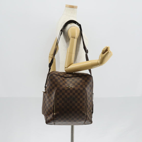 LOUIS VUITTON Damier Ebene Olaf GM Shoulder Bag N41440 LV Auth BA7008