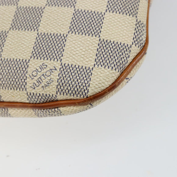 LOUIS VUITTON Damier Azur Pochette Bosphore Shoulder Bag N51112 LV Auth BA7009