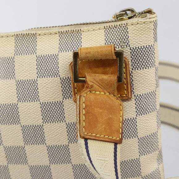 LOUIS VUITTON Damier Azur Pochette Bosphore Shoulder Bag N51112 LV Auth BA7009