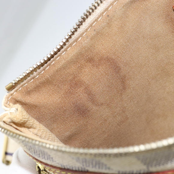 LOUIS VUITTON Damier Azur Pochette Bosphore Shoulder Bag N51112 LV Auth BA7009