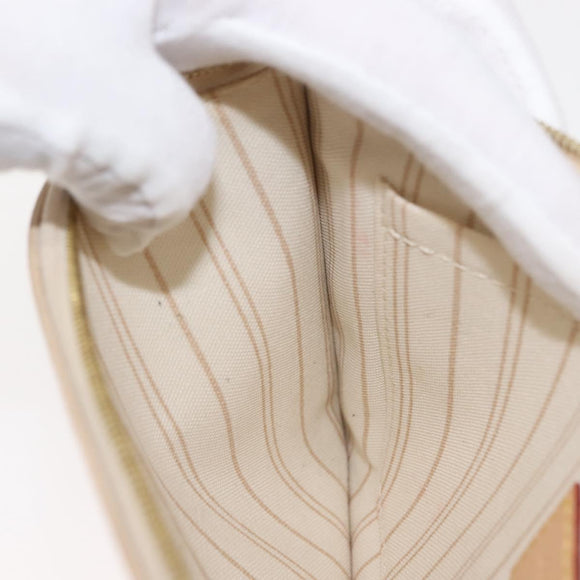 LOUIS VUITTON Damier Azur Neverfull MM Pouch LV Auth BA7011