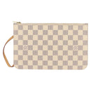 LOUIS VUITTON Damier Azur Neverfull MM Pouch LV Auth BA7011-13