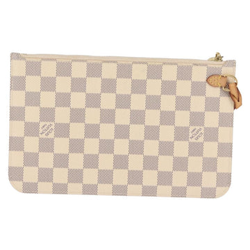 LOUIS VUITTON Damier Azur Neverfull MM Pouch LV Auth BA7011 - 0