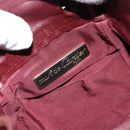 CARTIER Must Line Shoulder Bag Leather Bordeaux Gold Auth BA7014-11